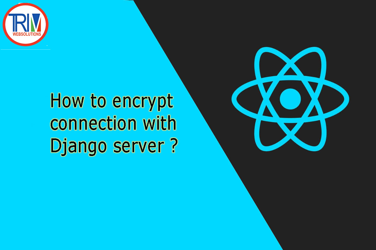 How to encrypt connection with Django server in react.js ?